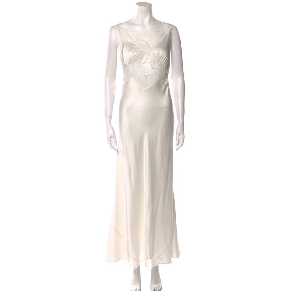 SIR the label White Silk Dress